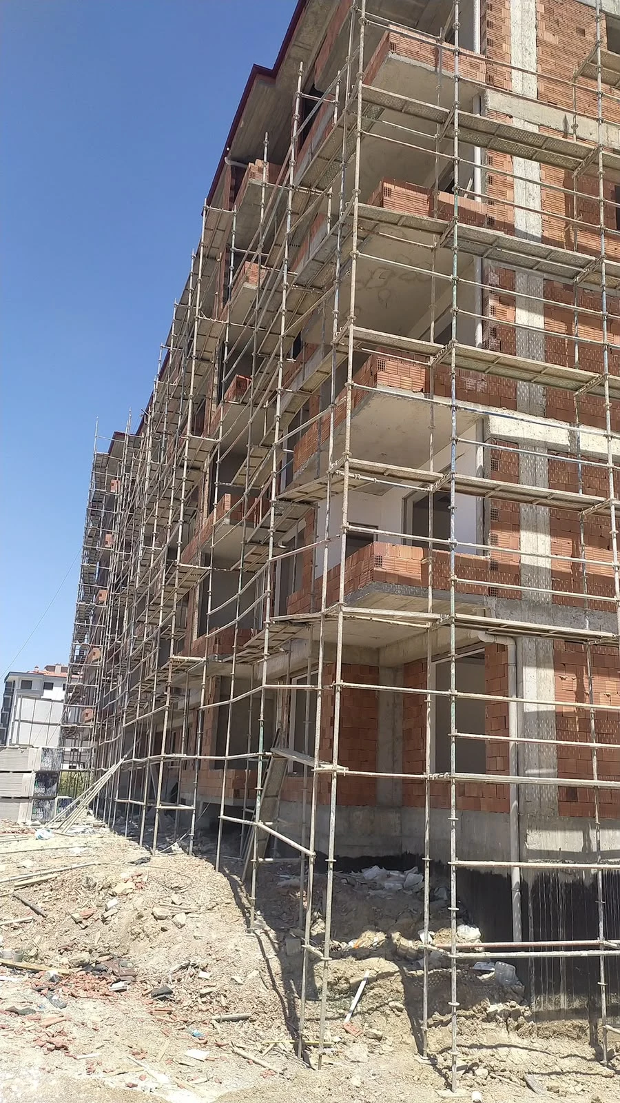 Doğu Park Evleri · Cephe çalışmaları · Gerçek fotoğraf