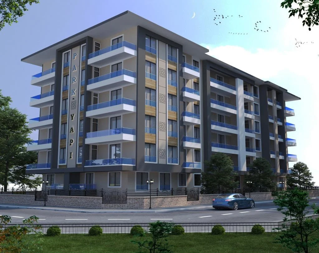 Doğu Park Evleri · Köşe görünümü · Render